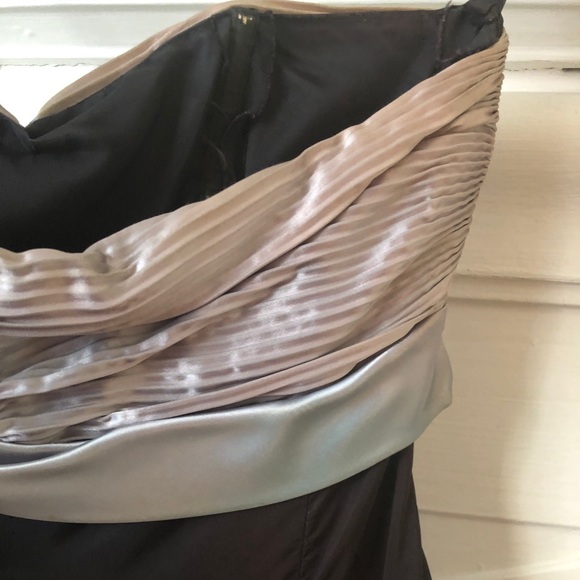 1940’s / 1950’s silk and taffeta gown with bow - Picture 5 of 6